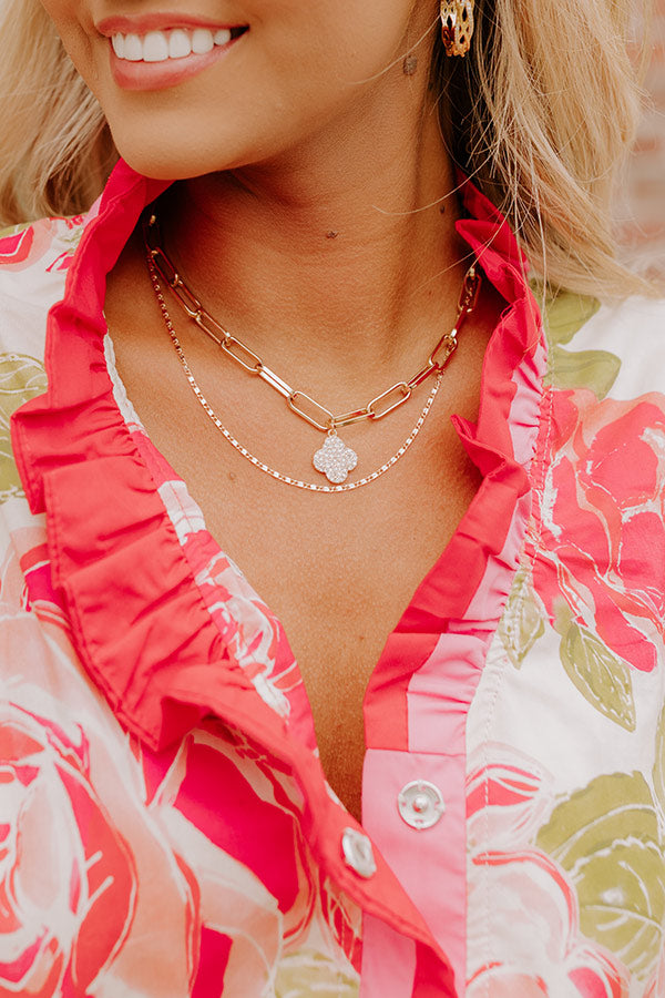 Sparkle In Your Eyes Layered Necklace Image 1