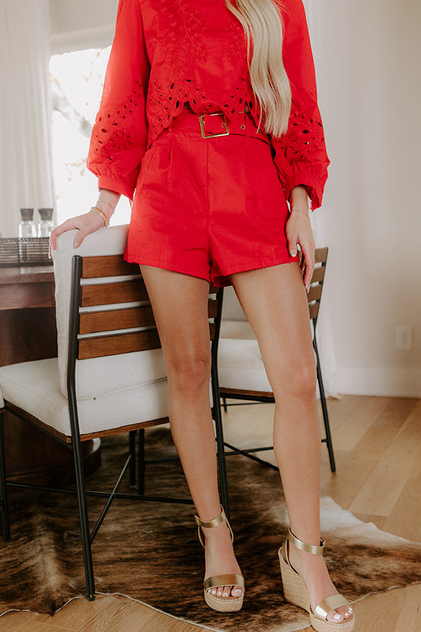 Small Town Parade High Waist Shorts Image 3