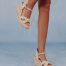 The Madeline Espadrille Wedge in Oatmeal Image - 1