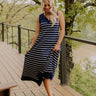 Yacht Club Cutie Stripe Knit Maxi Dress Image 1