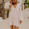 Chic Sweetheart Embroidered Mini Dress in Peach Image 1