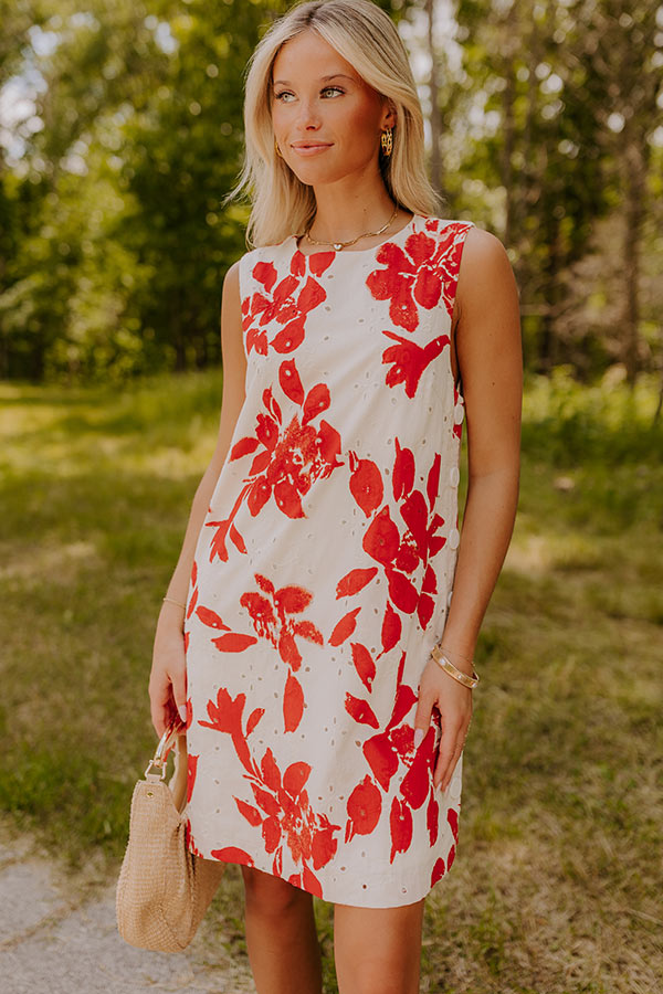 Terrace Blooms Eyelet Mini Dress Image - 1