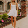Chic Avenue Scuba Romper Dress in White Image 1