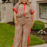 Concrete Jungle High Waist Leopard Pants Curves Image 1