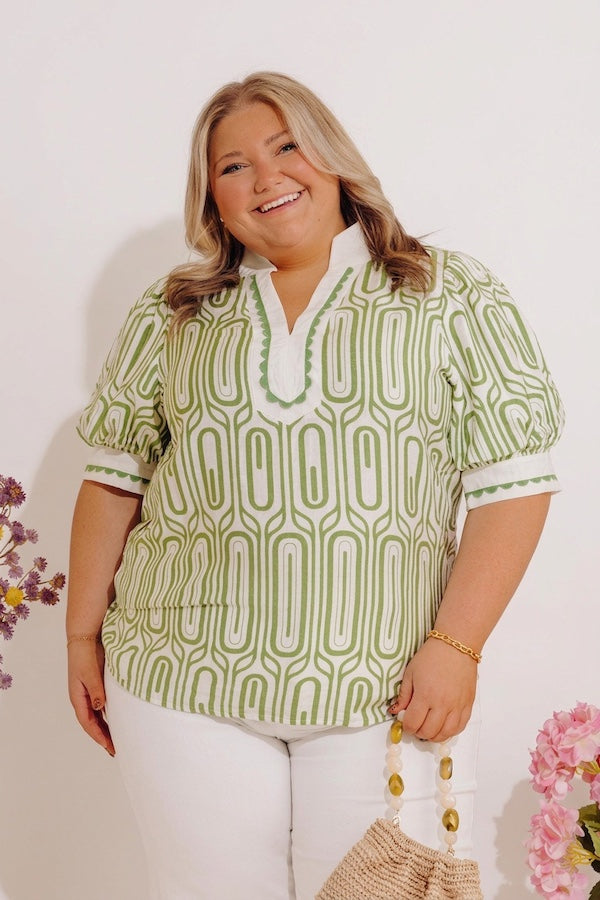 Art Deco Chic Shift Top Curves Image - 1