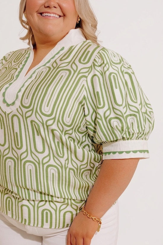 Art Deco Chic Shift Top Curves Image - 5