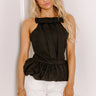 Wine Mixer Peplum Top Image 1