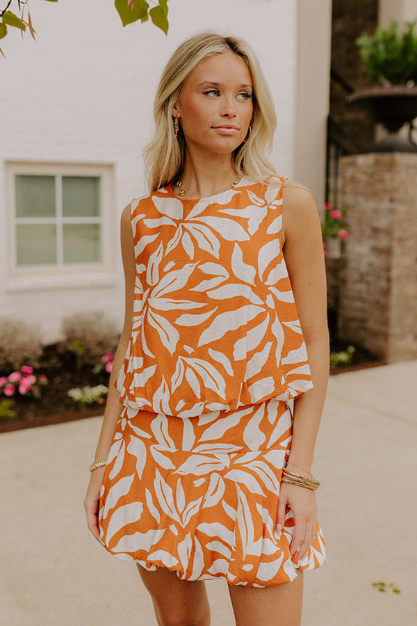 Girls Trip Chic Bubble Top in Orange Image 1
