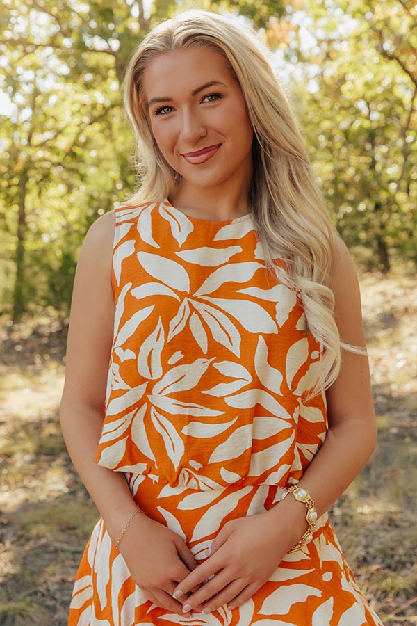 Girls Trip Chic Bubble Top in Orange Image - 1