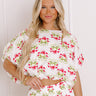 Fresh Blooms Floral Crop Top Image 1