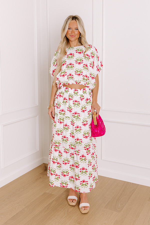 Fresh Blooms Floral Crop Top Image 2