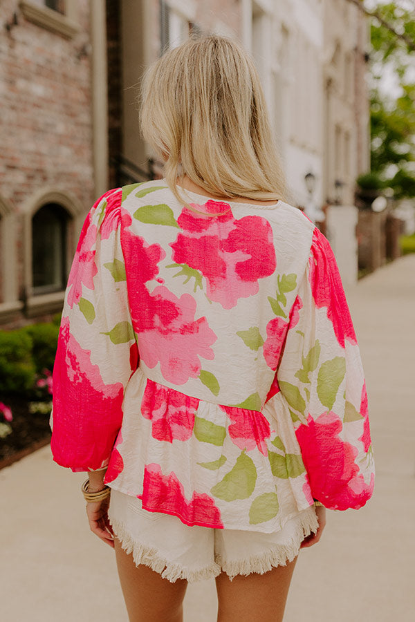 Garden Party Cutie Front Tie Top Image 4