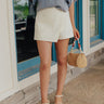 The Zailey High Waist Skort in French Vanilla Image - 1