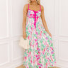 Colorful Personality Front Tie Maxi Dress Image 1