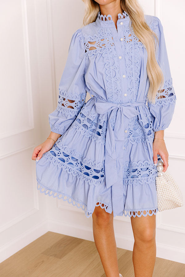 Tea Time Embroidered Mini Dress in Sky Blue Impressions Online Boutique Tea Time Embroidered Mini Dress in Sky Blue Impressions Online Boutique