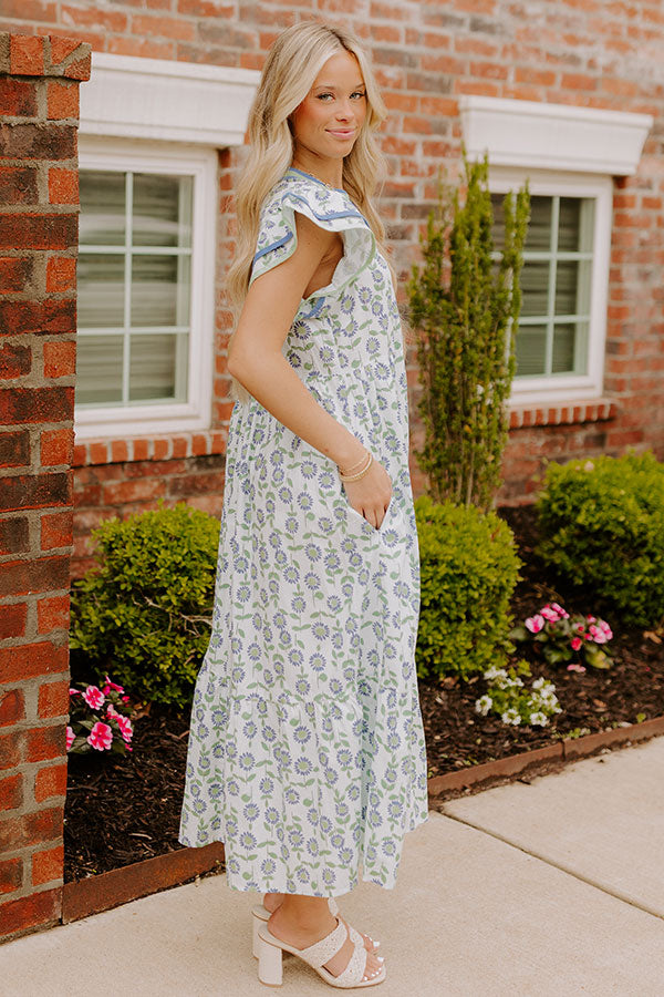 midi picnic dress Floral A-Line Cream Midi Cottagecore Corset Dress Cream White Floral / Large