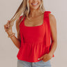 Flirty Moment Peplum Top Image - 1