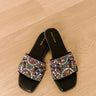 The Essere Embellished Sandal in Black Image 1