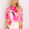 Shades Of Paradise Caftan Top in Pink Image 1