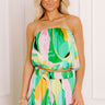 Shades Of Paradise Crop Top in Green Image 1
