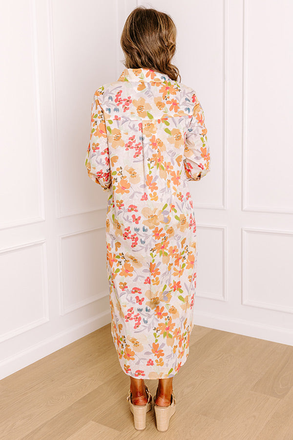 Sunny Views Floral Midi Dress Image 4