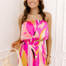 Shades Of Paradise Crop Top in Pink Image 1