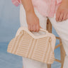 Coastal Views Woven Purse in Oatmeal Image - 1