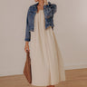 Villa Views Midi Dress in Champagne Image - 1