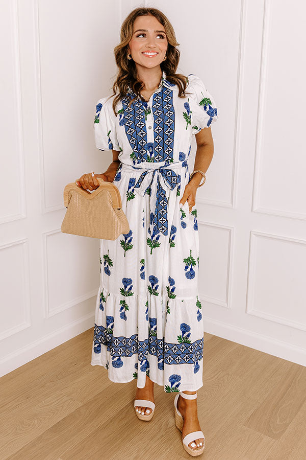 Carnation Kisses Floral Midi Dress Image 1