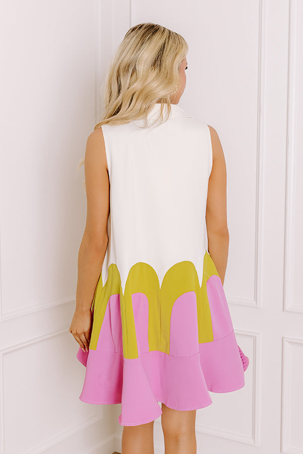 Sweetie Pie Color Block Mini Dress Image 5