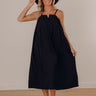 Villa Views Midi Dress in Black Image - 1