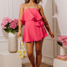 Flirty Feels Romper in Pink Image - 1