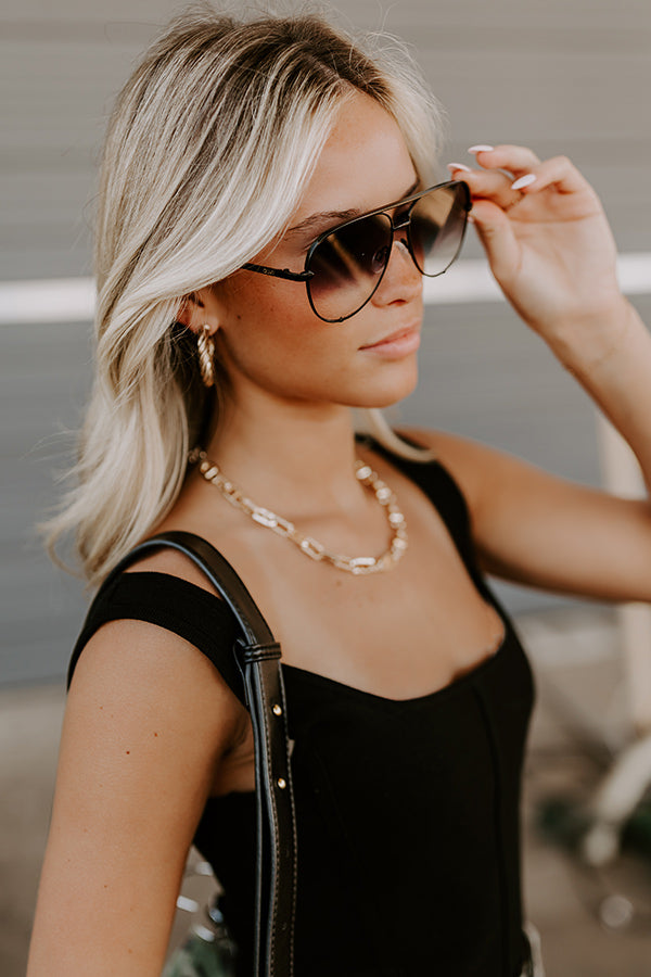 Quay High Key Mini Aviator Sunnies Image 3