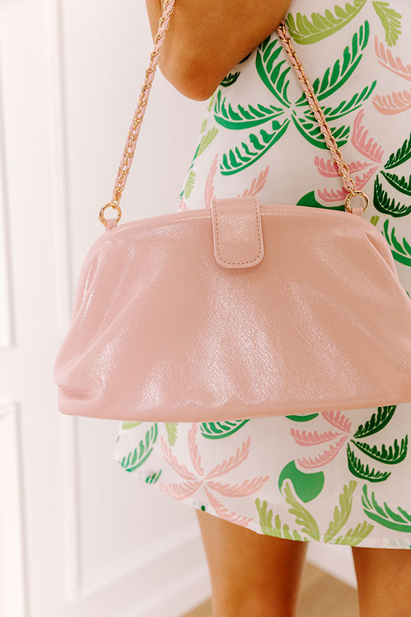 Skyline Views Patent Purse in Pink Image 1