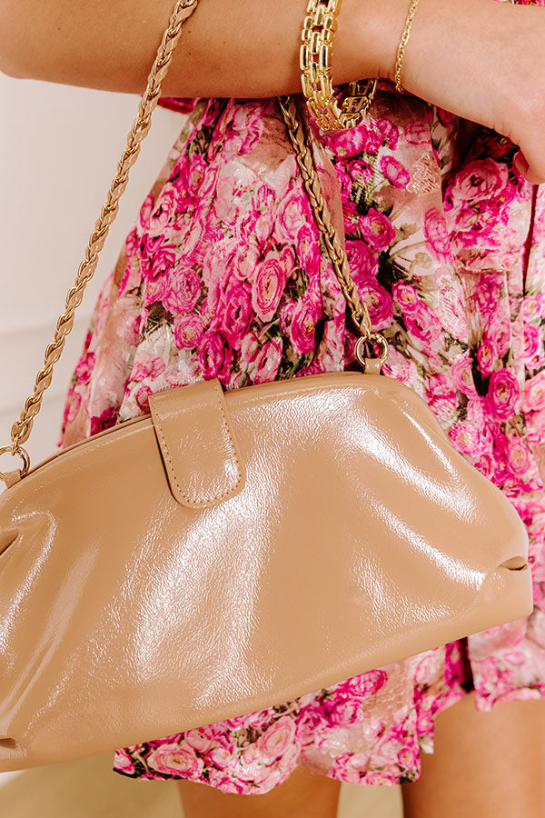 Skyline Views Patent Purse in Iced Latte Image 4