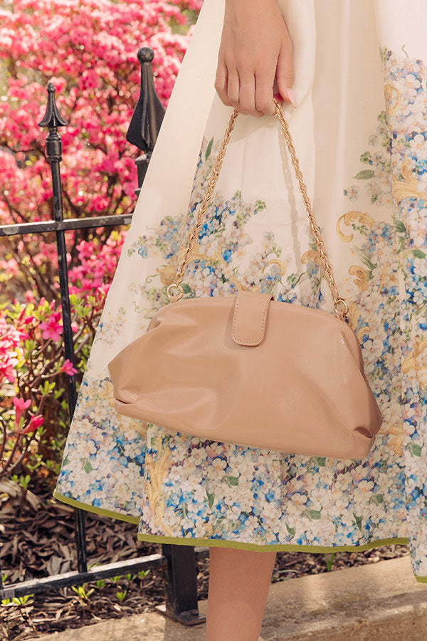 Skyline Views Patent Purse in Iced Latte Image - 1