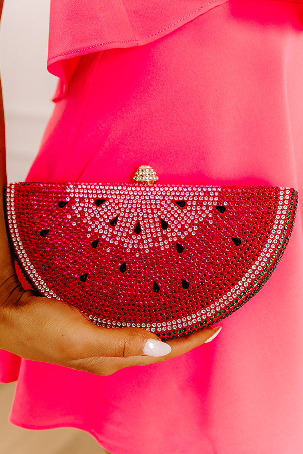 Watermelon Sugar Embellished Clutch Image 3