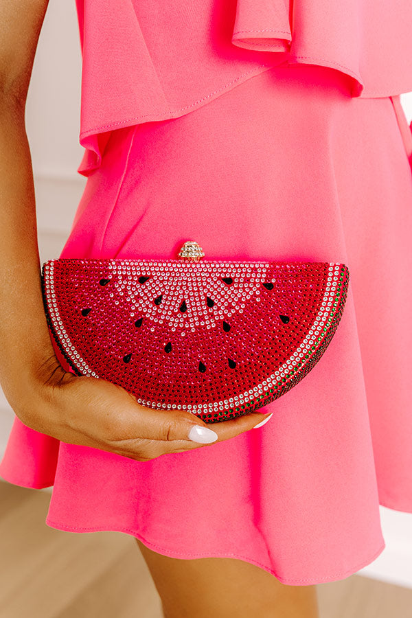 Watermelon Sugar Embellished Clutch Image 1