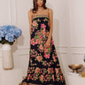 Capri Villa Floral Maxi Dress in Black Image - 1