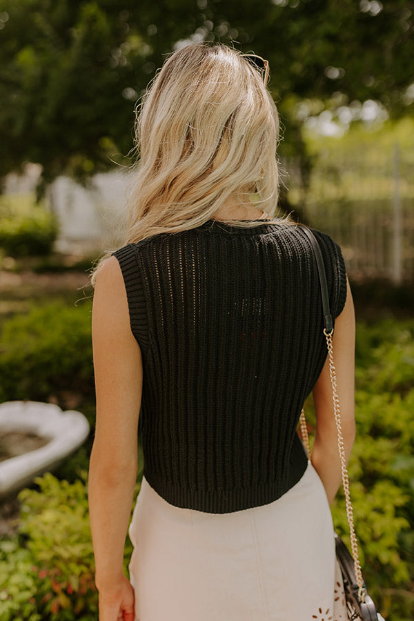 Vacay Breeze Knit Button Up Top Image 4