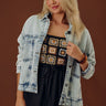 Classic Charm Denim Jacket in Light Wash Image - 1