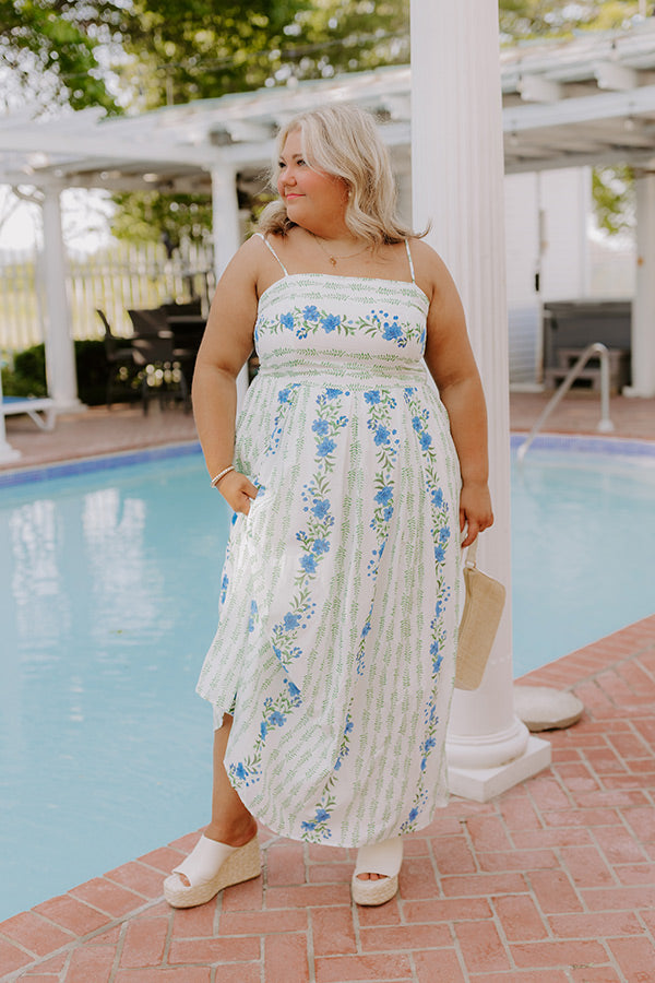 Villa Charm Floral Maxi Dress Curves Image 1