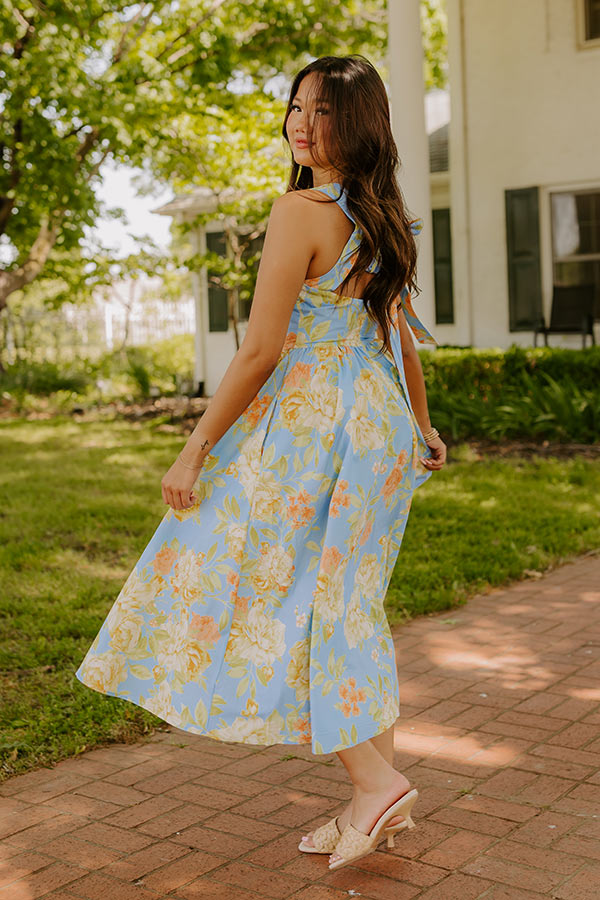 Rose Parade Floral Midi Dress Image 3