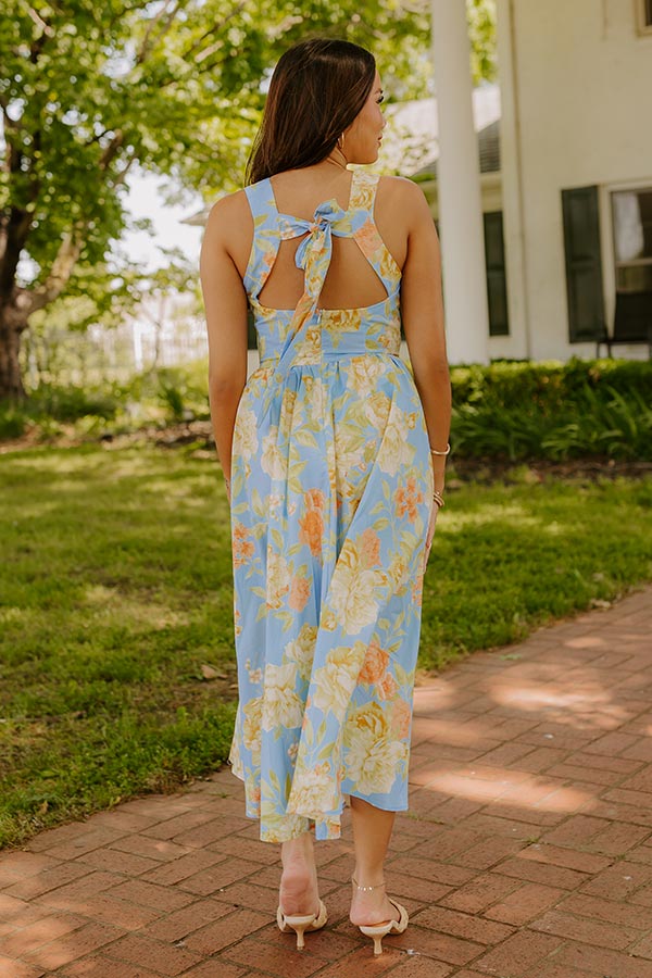 Rose Parade Floral Midi Dress Image 4