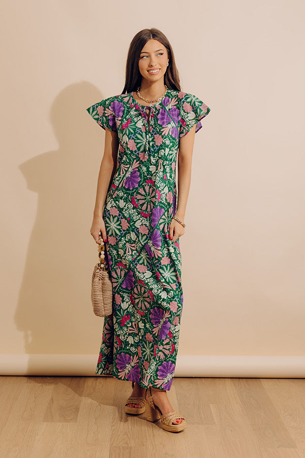 Lush Escape Floral Maxi Dress Image - 1