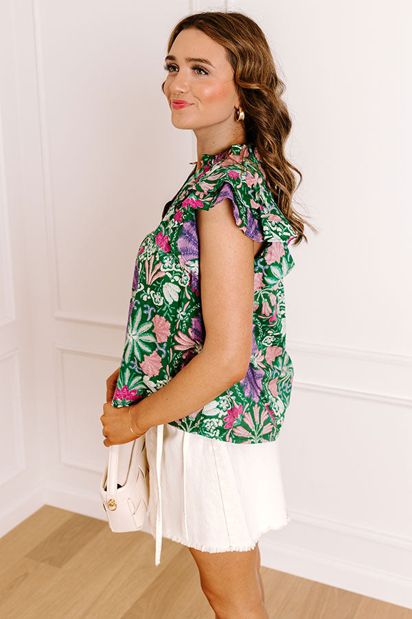 Lush Escape Floral Top Image 4