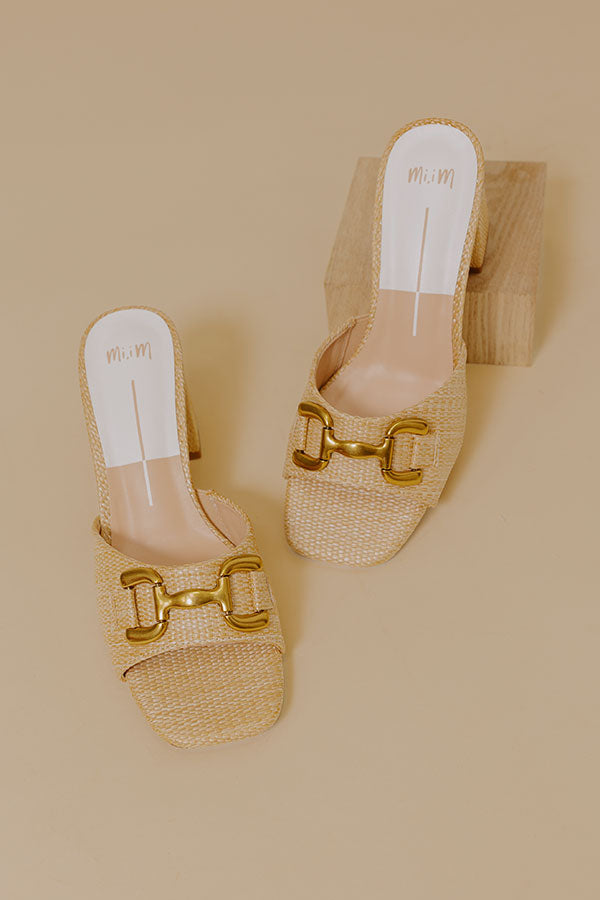 The Margot Raffia Woven Heel