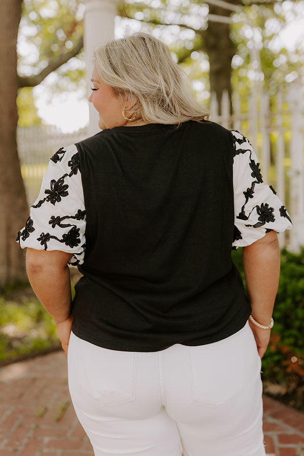 Flora Drama Ribbed Top Curves  Image 5