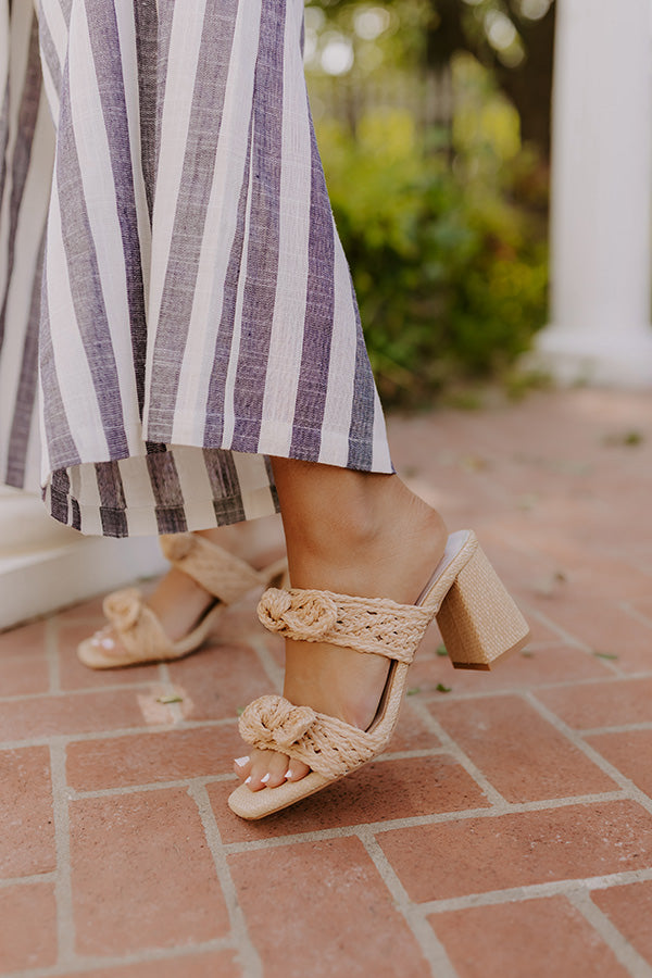 The Harmony Raffia Woven Heel Image 1