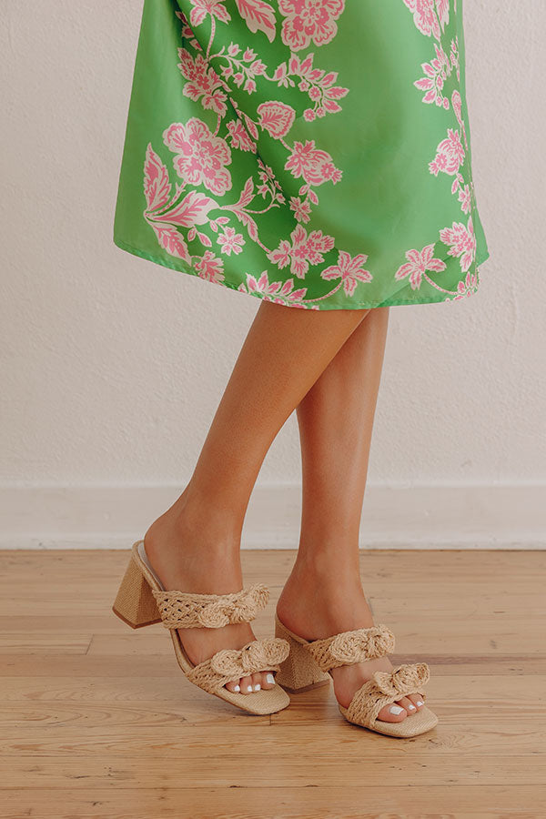 The Harmony Raffia Woven Heel Image - 1